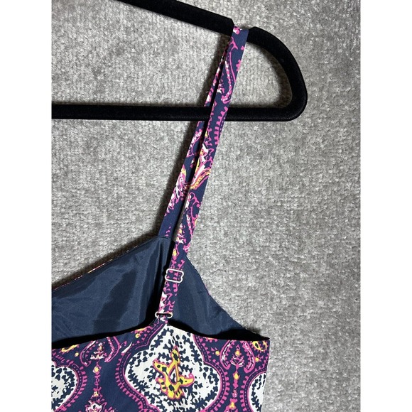 J Crew Sweetheart Neck Paisley Medallion Sleeveless Dress Womens Size 12 Pockets - Picture 5 of 9